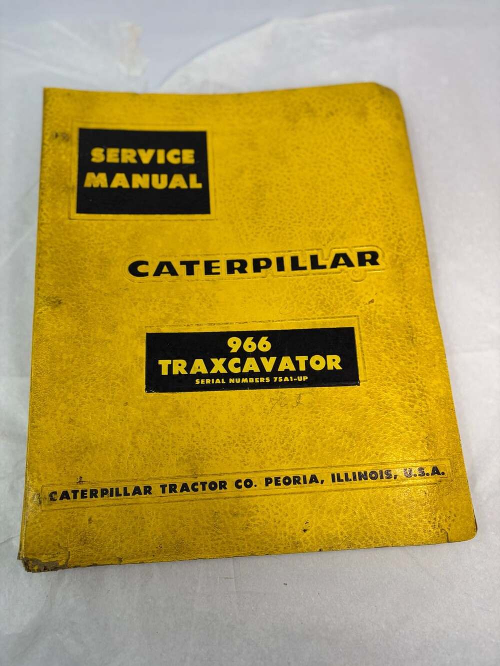 Caterpillar CAT Service Shop Repair Manual 966 Traxcavator 75a1-up OEM - ,